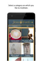 Jesus Words Meditation Affiche