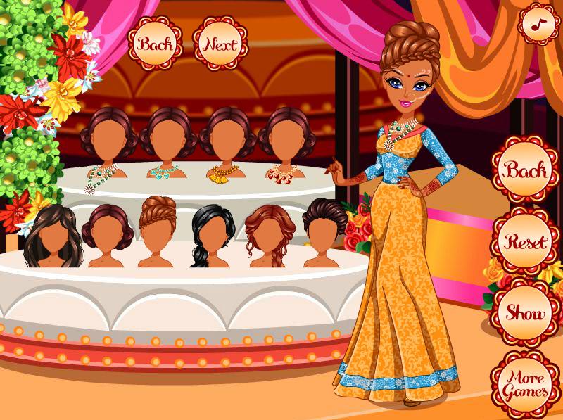 indian wedding game dress up ảnh chụp màn hình 1.