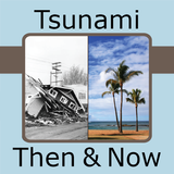 Tsunami Then and Now Zeichen