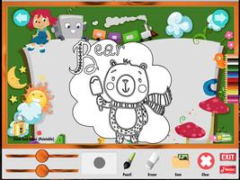 Coloring Game Alphabet A to J screenshot 1