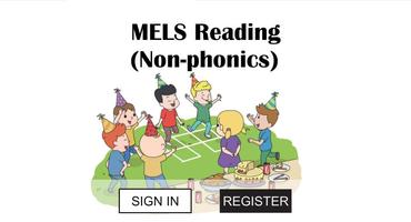 Mels Reading (Non-phonics) Affiche