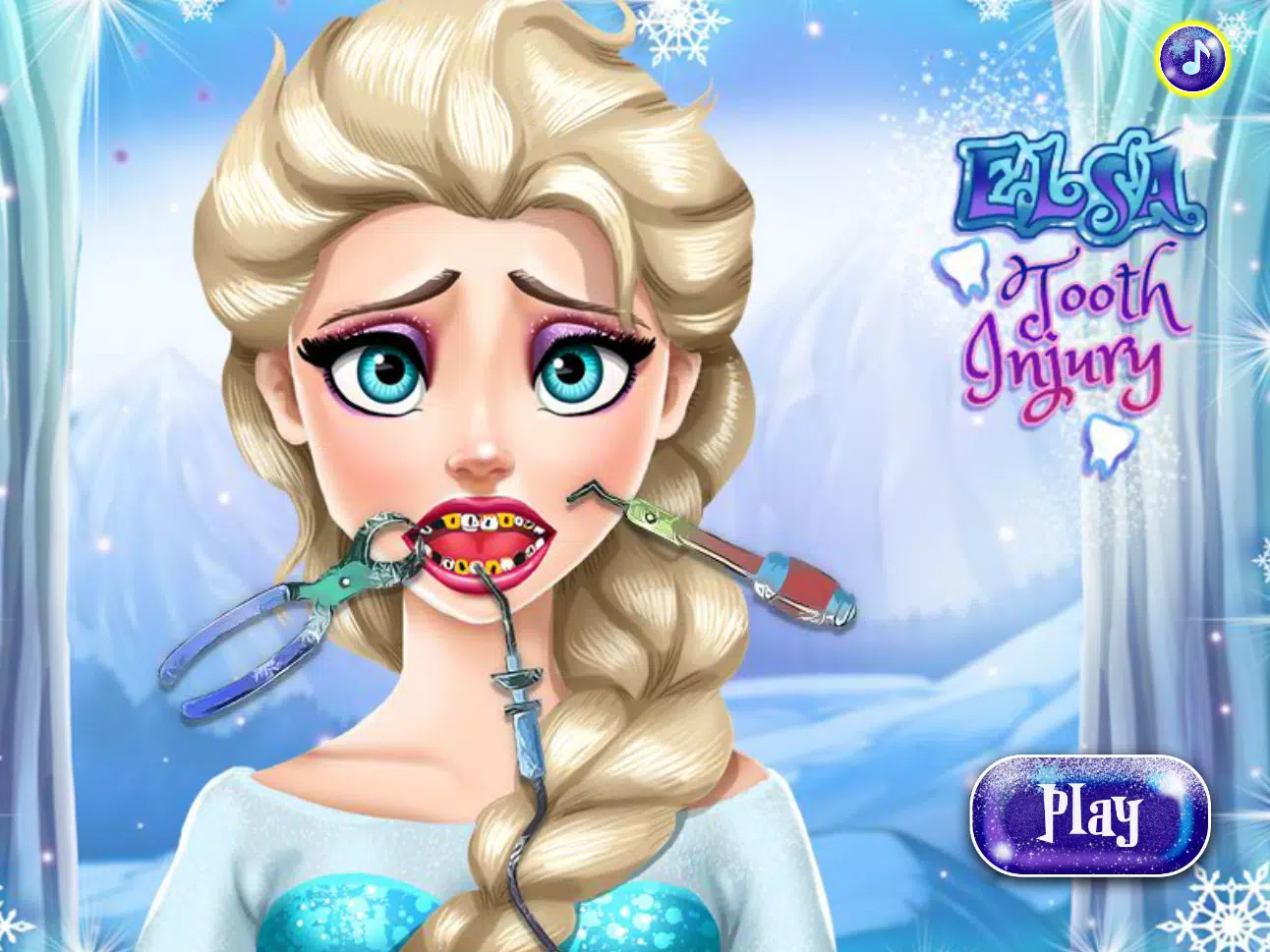 Frozen Elsa Tooth Injury - Girl Games APK for Android Download