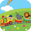 Funny Animals Train Adventure: Memory game