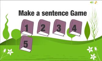 Make a sentence Game capture d'écran 1