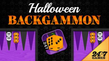 Halloween Backgammon Affiche