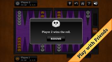 Halloween Backgammon capture d'écran 2
