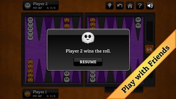 Halloween Backgammon syot layar 2