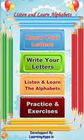 Alphabets Learning, Reading and Writing For Kids poster