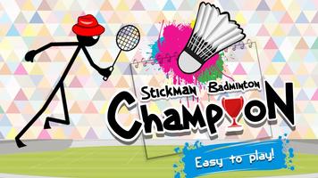 Stickman Badminton Champion Affiche