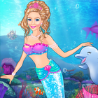 Icy Queen Mermaid Dressup icono