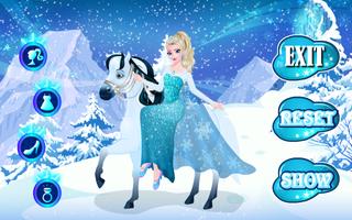 Icy Queen Dressup Cartaz