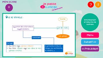 Je Passe au collège - Grammaire (Semestre 1) capture d'écran 1