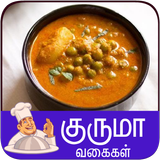 kuruma recipe tamil icône