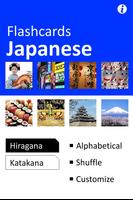 Japanese Character Flash Cards Affiche