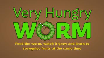 Very Hungry Worm For Kids Free الملصق
