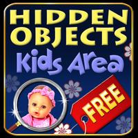 Hidden Objects - Kids Area الملصق