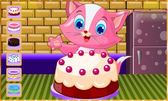 Cooking Game : Kitten Cake imagem de tela 3