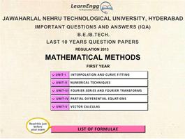 JNTUH Mathematical Methods capture d'écran 1