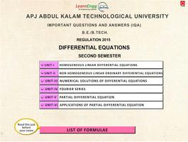 KTU Differential Equations capture d'écran 1