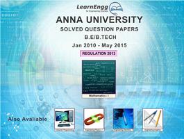 Anna Univ. Solved QB Maths - I Affiche