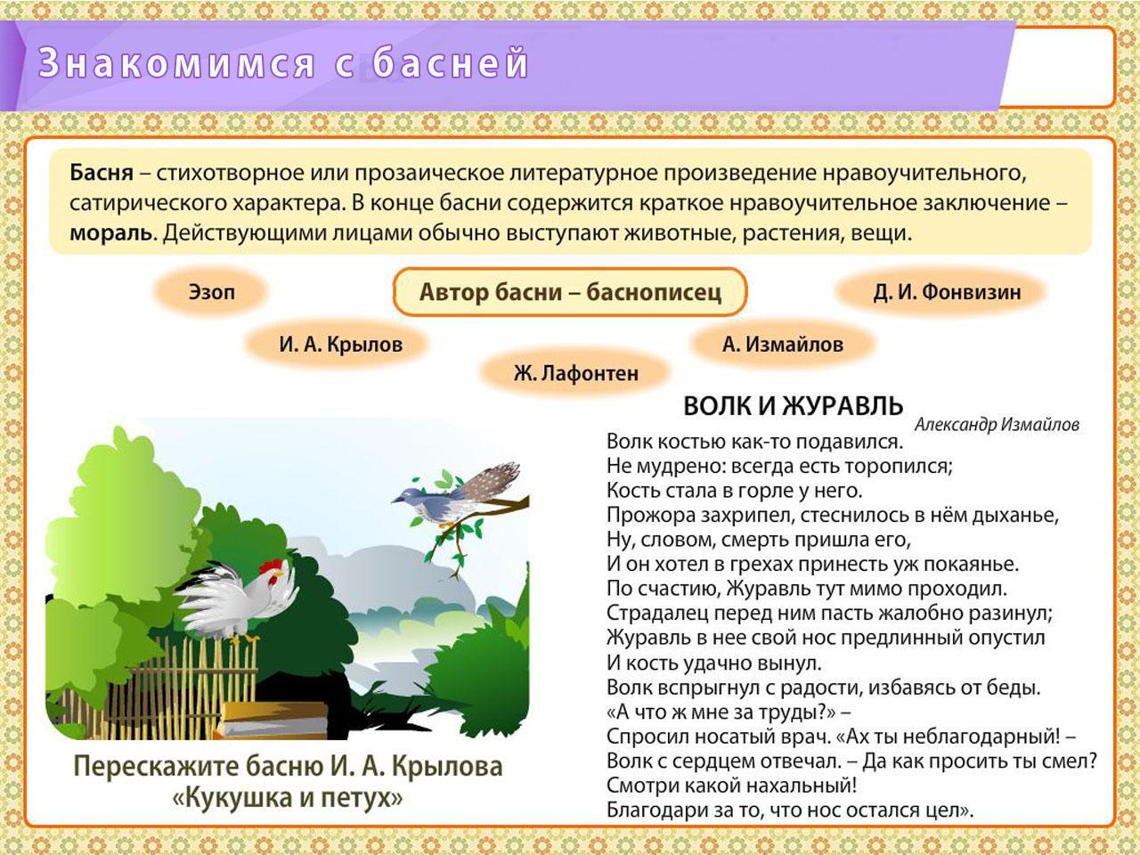 Фгос литературное чтение 4 класс. Кукушка Измайлов басня. Басня Кукушка Измайлова. Мораль басни Измайлова Кукушка. Измайлов Кукушка мораль.