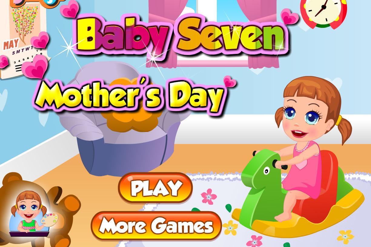 Mothers day game. Игра малышка Севен день. Mother's Day game.