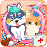 Puppy & kitty pet doctor icon