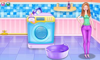Washing clothes and ironing game screenshot 2