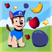 Twin Paw Puppy Falling Apple icon