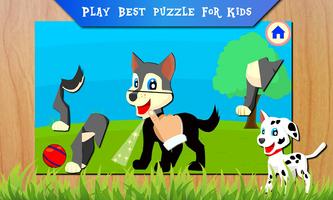 Paw Puzzle Animals Kids poster