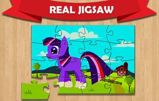 Pony Real Jigsaw Puzzle Affiche
