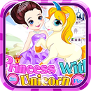 Princess with unicorn dress up APK