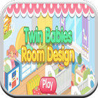 Twin Babies Room Design Zeichen