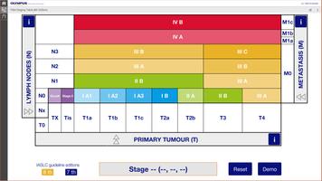 Lung Cancer Staging Table captura de pantalla 1