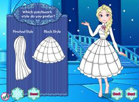 Elsa's Patchwork Dress up Affiche