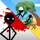 Stickman Death on the Beach icône
