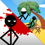 Stickman Death on the Beach