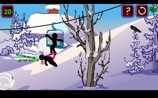 Stickman Extreme Skiing скриншот 1