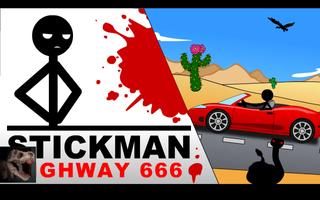 Stickman Highway 666 Affiche