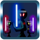 Stickman and Lightsaber icône