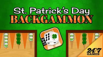 St. Patrick's Day Backgammon Affiche