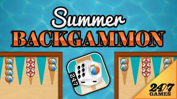 Poster Summer Backgammon