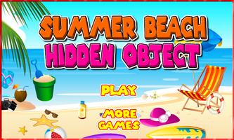Hidden Object : Summer beach ポスター