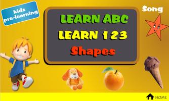 Kids Pre-Learning ABC Train Affiche