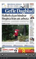 Gefle Dagblad e-tidning syot layar 1