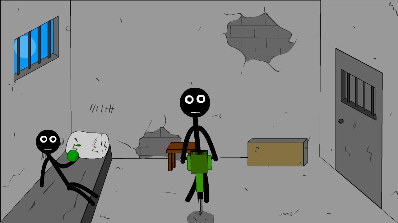 Стикмен сбегает. Stickman побег из тюрьмы. Игры стикмены побег из тюрьмы. Стикманы игра побег из тюрьмы 2.