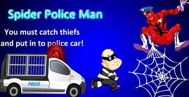 Spider Police Man Game Affiche