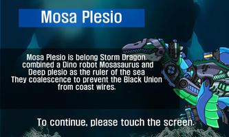 Mosa Plesio - Combine! Dino Robot الملصق
