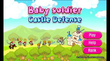 Baby soldier Castle Defense Affiche