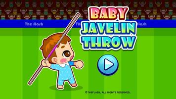 Baby javelin throw poster